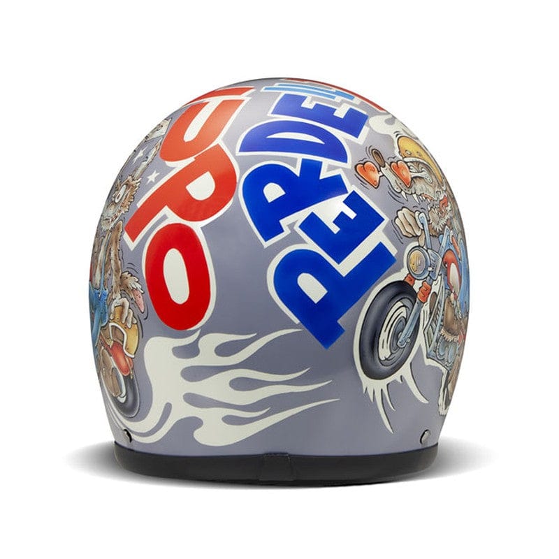 Casco Moto Jet DMD Vintage Wolf - URA Moto