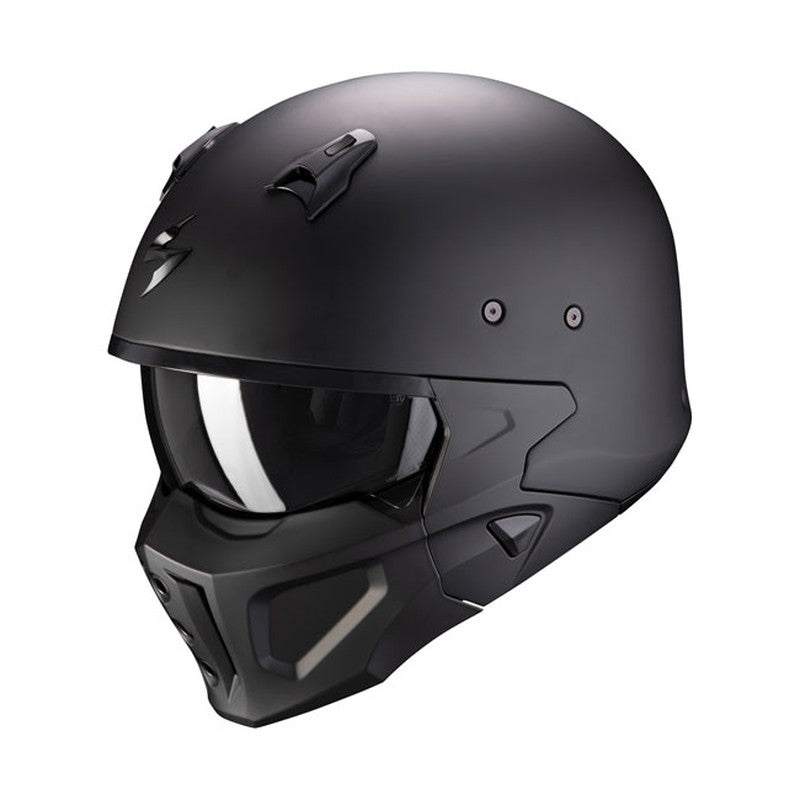 Casco Moto Scorpion Covert-X Solid Negro Mate - URA Moto