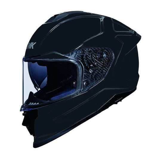 Casco moto SMK Integral (Fibra de carbono DUAL) Titan Negro Mate (MA200) - URA Moto