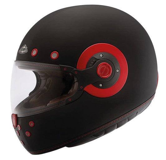 Casco moto SMK integral Retro Negro Mate (MA230) - URA Moto