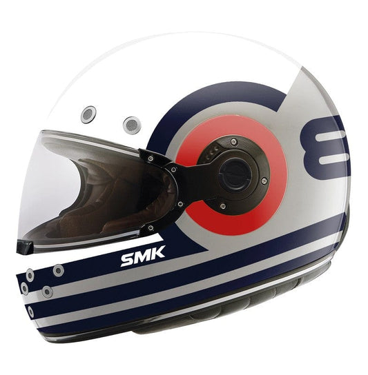 Casco moto SMK integral Retro Ranko Decorado Mate (MA653) - URA Moto