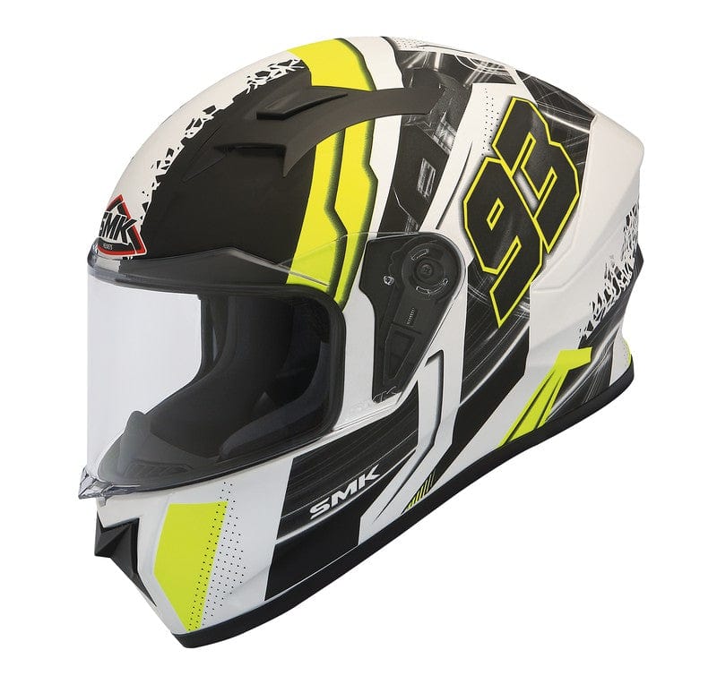 Casco moto SMK Integral Stellar Swank Decorado Mate (MA124) - URA Moto