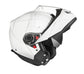 Casco moto SMK Modular Glide Blanco Brillo (GL100) - URA Moto