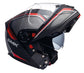 Casco moto SMK Modular Glide Kyren Rojo Mate (MA263) - URA Moto