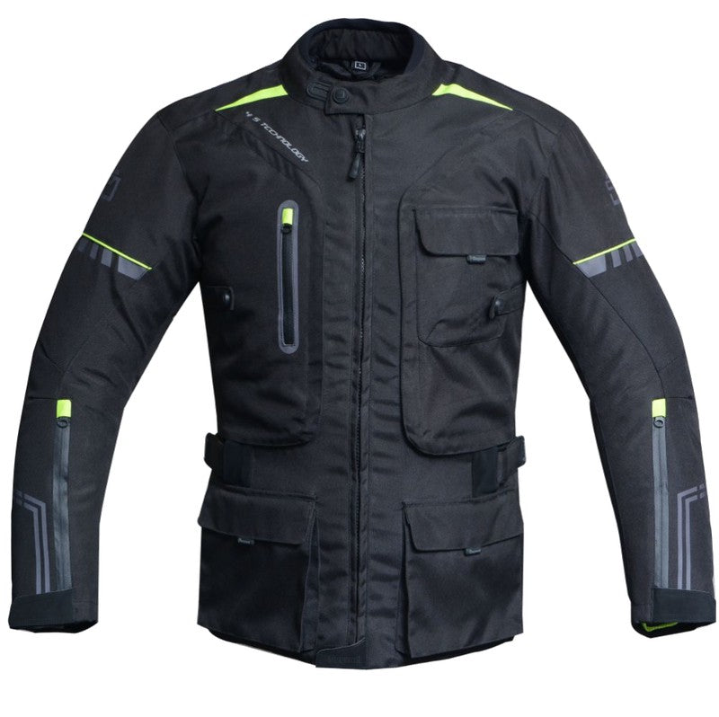 Chaqueta moto cordura Adventure 4S fluor Degend - URA Moto