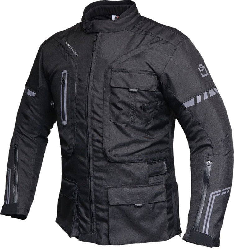Chaqueta moto cordura Adventure 4S negra - URA Moto