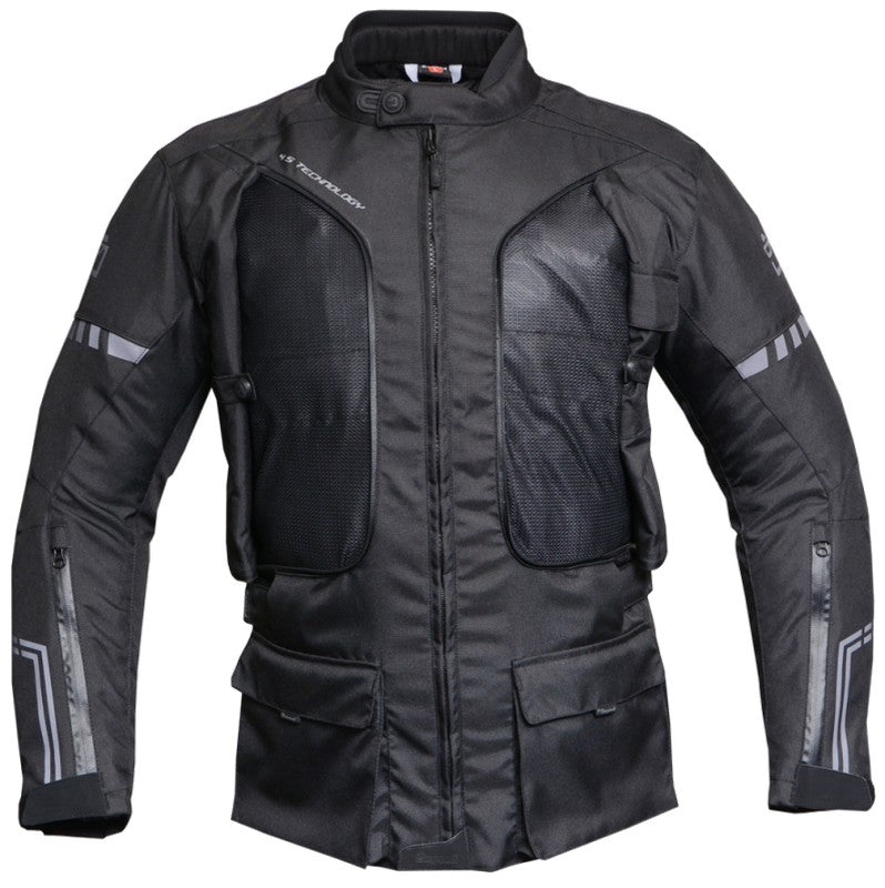 Chaqueta moto cordura Adventure 4S negra - URA Moto