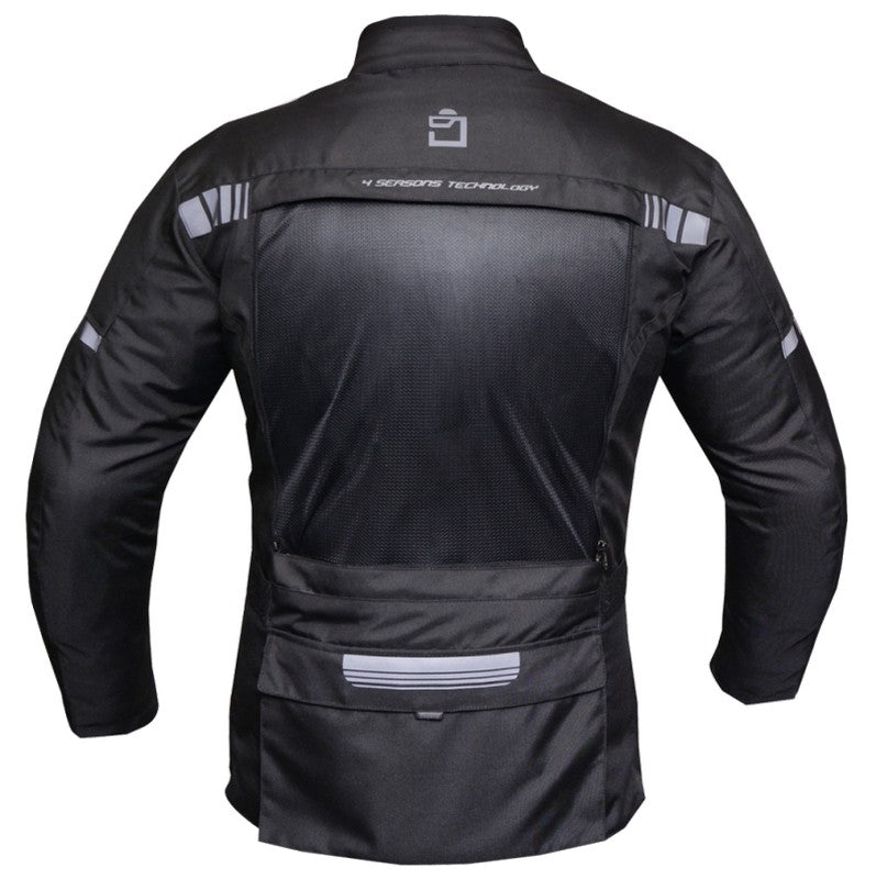 Chaqueta moto cordura Adventure 4S negra - URA Moto