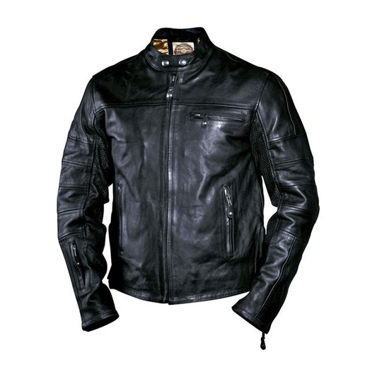 Chaqueta Piel Moto Roland Sands Design Ronin Negra - URA Moto