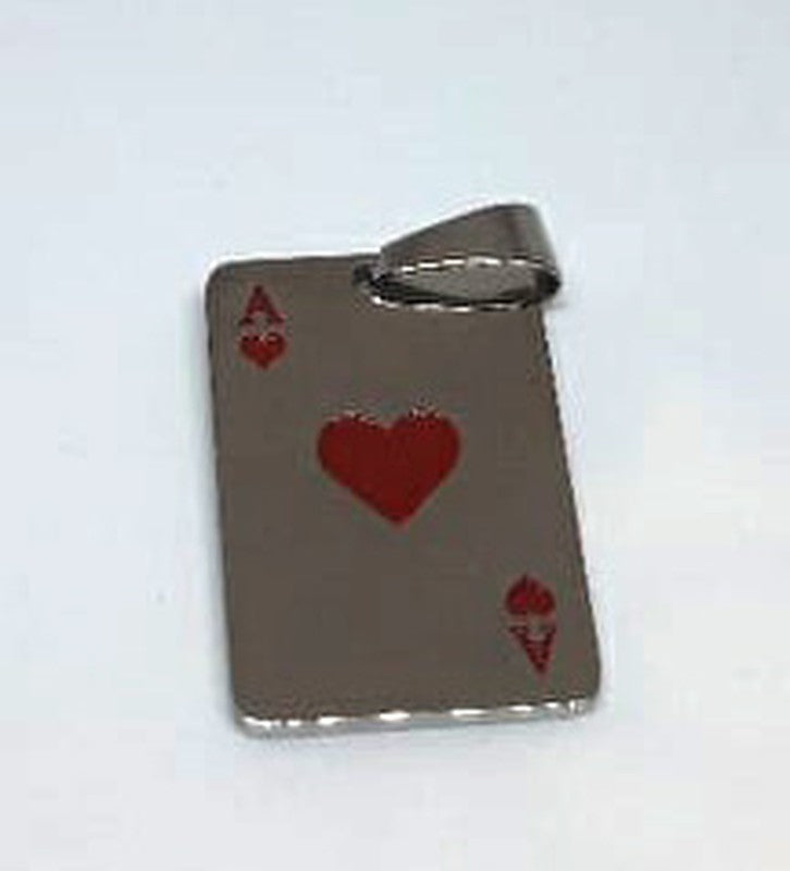 Colgante acero As de corazones - URA Moto