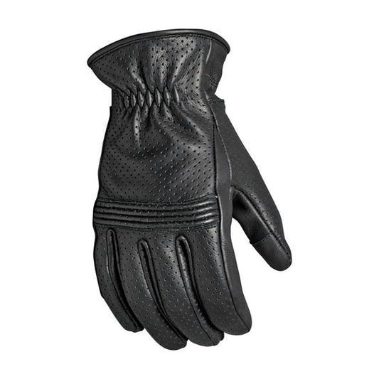 Guantes Piel Moto Roland Sands Design Wellington Negros - URA Moto