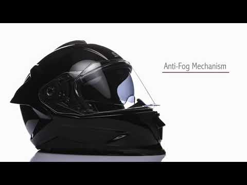 Casco moto SMK Integral (Fibra de carbono DUAL) Titan Negro Mate (MA200)
