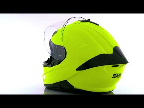 Casco moto SMK Integral Typhoon Negro Brillante (GL200)