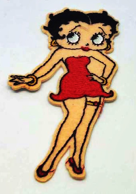 Parche Bordado Personjae Betty Boop Vestido Liga - URA Moto
