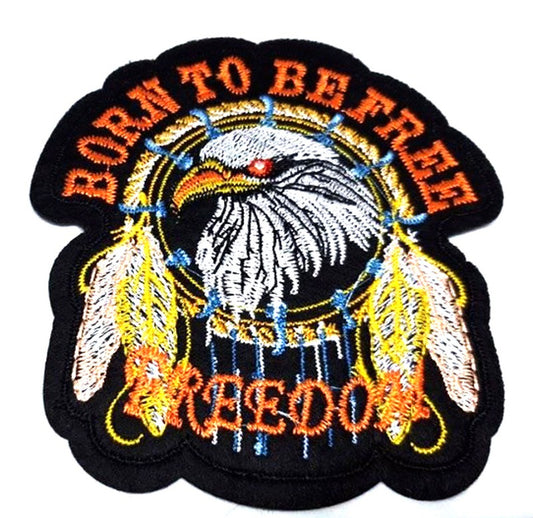 Parche Bordado Born To Be Free (Aguila) - URA Moto