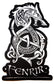 Parche Bordado Mitología Nórdica Lobo Fenrir - URA Moto