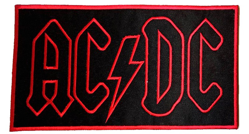 Parche Bordado AC/DC Rock Termoadhesivo – URA Moto