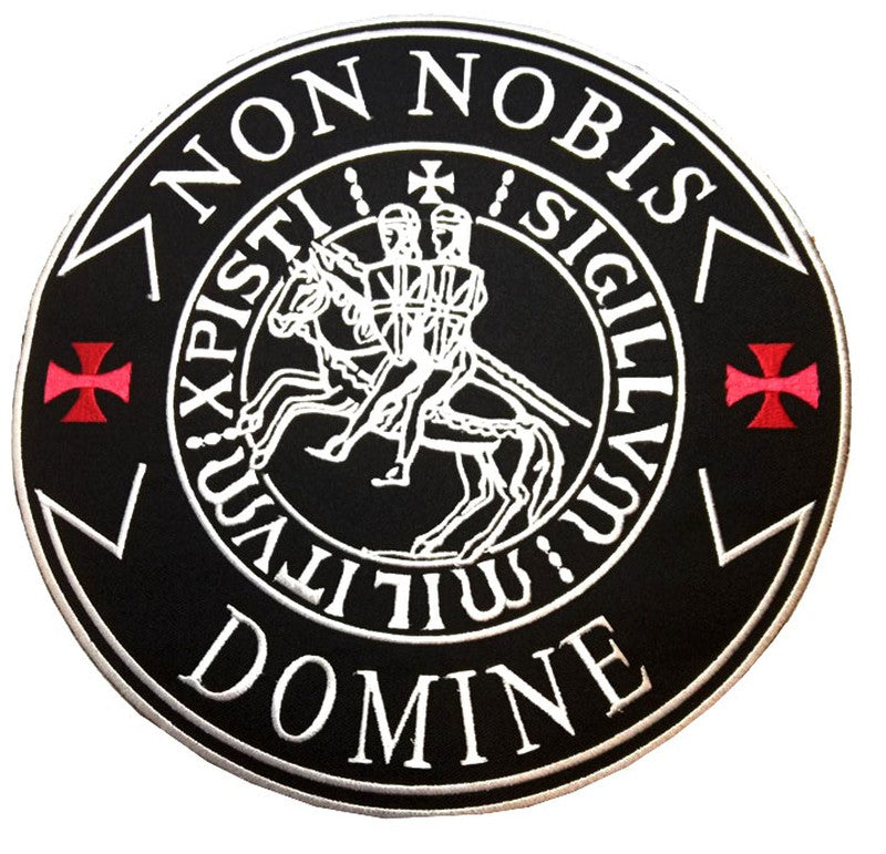 Parche Bordado Non Nobis Templarios - URA Moto