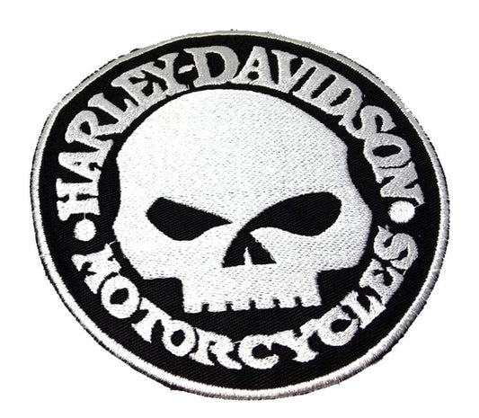 Parche Bordado Harley Motorcycles Calavera - URA Moto