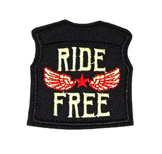 Parche Bordado Chaleco Ride Free - URA Moto