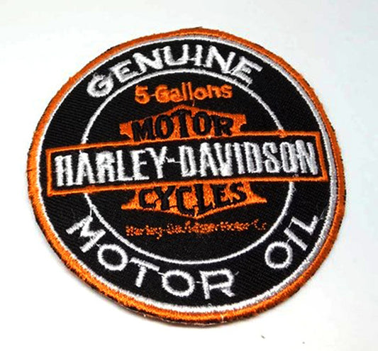 Parche Bordado Harley Motor Oil - URA Moto