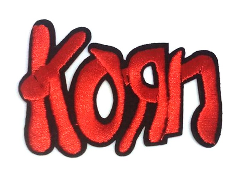 Parche Bordado Grupo Korn (Letras Rojas) - URA Moto
