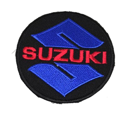 Parche Bordado Marca Moto Suzuki Redondo - URA Moto