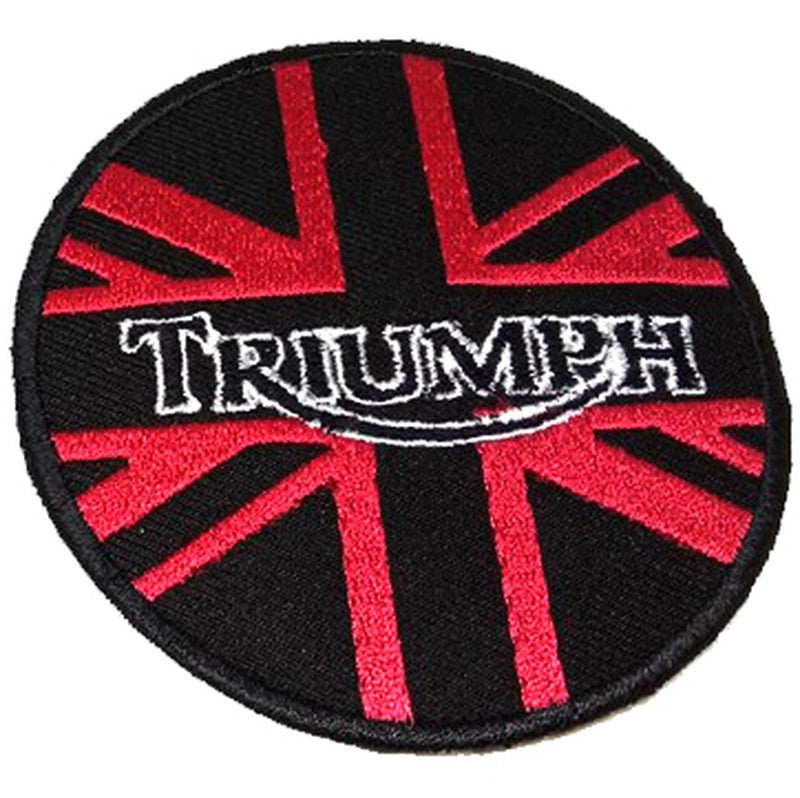 Parche Bordado Marca Triumph rojo - URA Moto