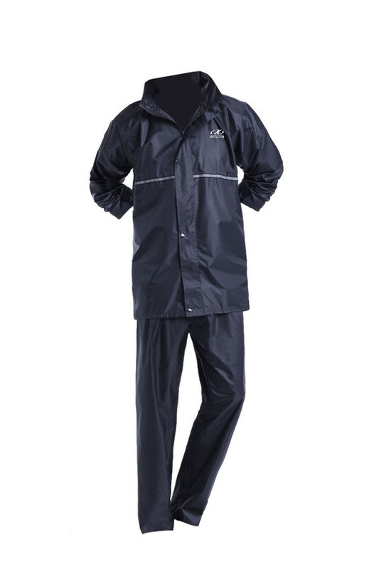 Traje impermeable 2 piezas negro Brun - URA Moto