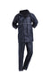 Traje impermeable 2 piezas negro Brun - URA Moto