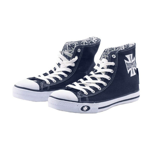 Zapatillas Sneakers West Coast Choppers Warrior Hi-Tops Azul - URA Moto