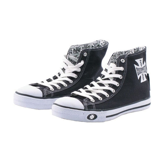 Zapatillas Sneakers West Coast Choppers Warrior Hi-Tops Negro - URA Moto